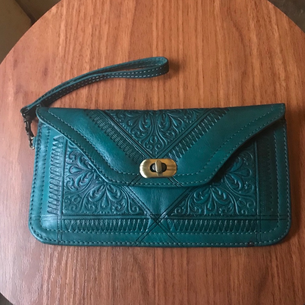 Vintage Clutch with Embossed Design